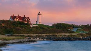 Sonnenuntergang Nobska Light, Cape Cod von Henk Meijer Photography