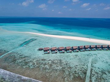 Malediven eiland in turquoise wateren, Kuramathi van Patrick Groß