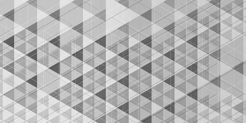 Géométrique 01 noir et blanc par Ramon Schellevis