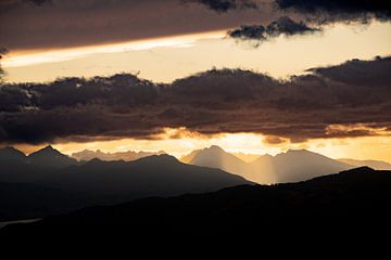 Mountains in dramatic light by Sam Mannaerts