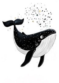 Zeichnung Wal #Wal von JBJart Justyna Jaszke