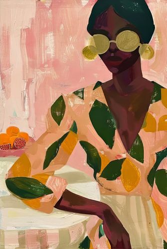 Abstracte Elegantie in Citrus