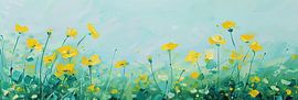 Flower field Flowers by Poster Art Shop