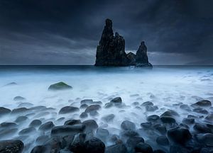 Rock peaks in the sea