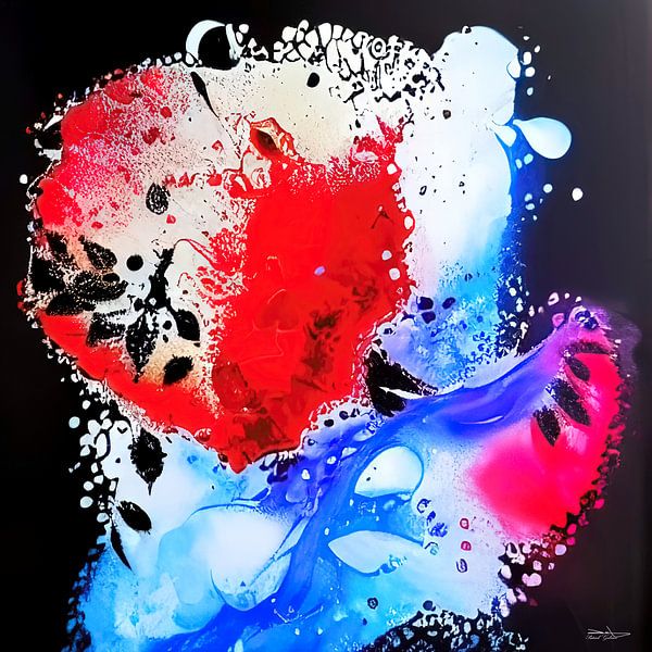 Gemälde aus Alkoholtinte und Acryl von Gelissen Artworks