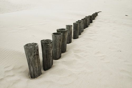 Golfbrekers aan de kust