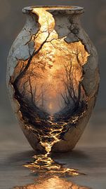 Natur im Steinkrug von Gelissen Artworks