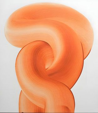 Oranje op wit van Alex Costa
