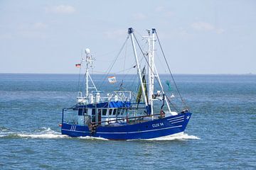 Chalutier de pêche sur l'Außenelbe, Cuxhaven