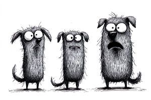 drei disney-hunde