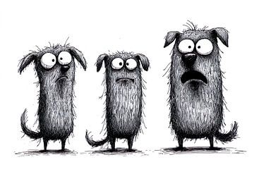 three disney dogs by PixelPrestige