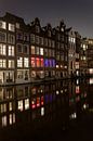 Grachtenpanden Amsterdam van Albert Mendelewski thumbnail
