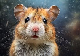 Guinea pig | Guinea pig portrait by ARTEO Paintings