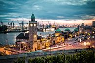 Haven van Hamburg van Munich Art Prints thumbnail