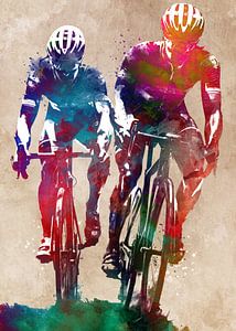 Radfahrer Sport Kunst