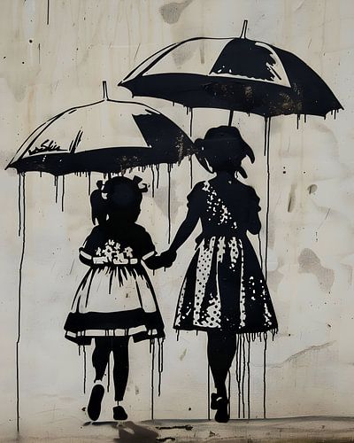 Ensemble sous la pluie