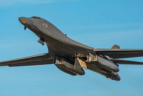 Rockwell B-1B Lancer strategic bomber.