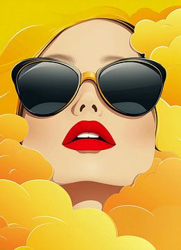 Gele Wolken in je Gezicht van Karina Brouwer