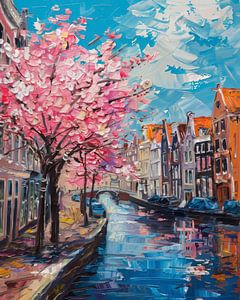 Amsterdam in de lente van Thea