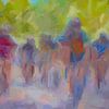 Impressie wielrennen abstract van Paul Nieuwendijk