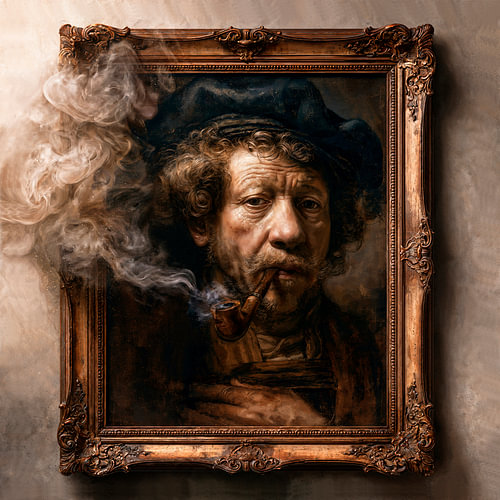 Rembrandt Smoking
