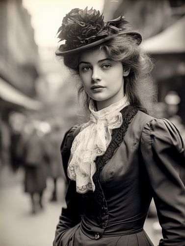 Trotse elegantie in drukke straten