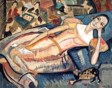 Alice Bailly - In der Freizeit, 1922 van Peter Balan