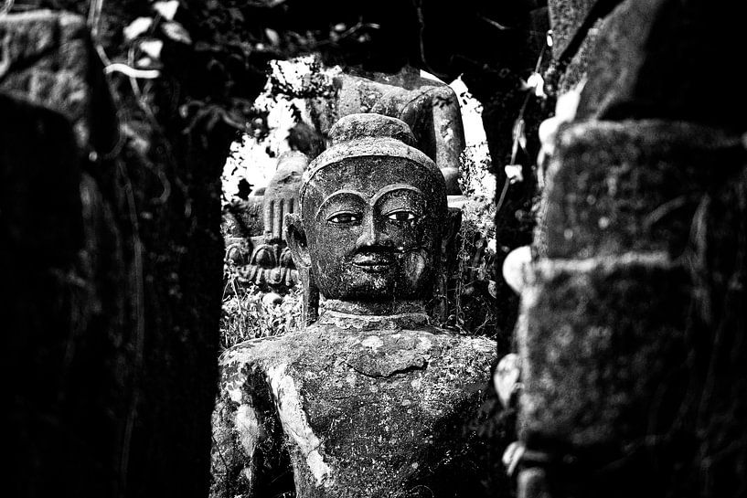 Buddha in der Mrauk U Sittwe-Tempelanlage in Myanmar/Burma. von Ron van der Stappen