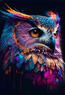 Colourful owl by drdigitaldesign
