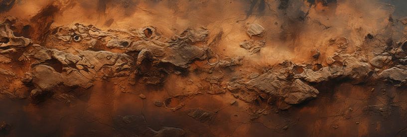 Hintergrund in schlammigen braunen Steintönen von Art Bizarre