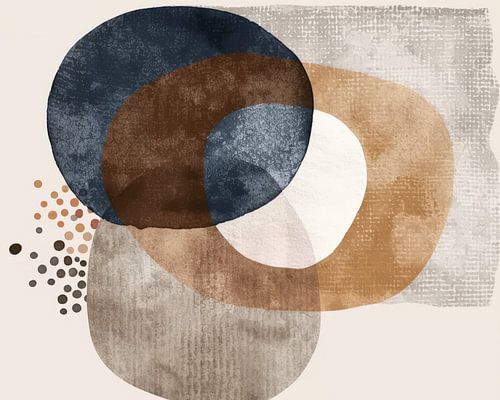 Abstrait moderne dans un style bohème