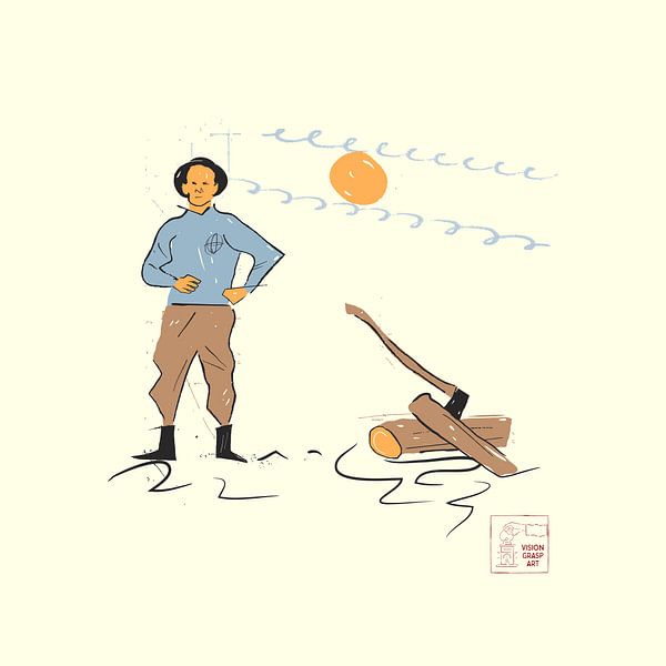 Bûcheron par Vision Grasp Art