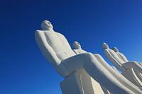 White giants looking at the sea
