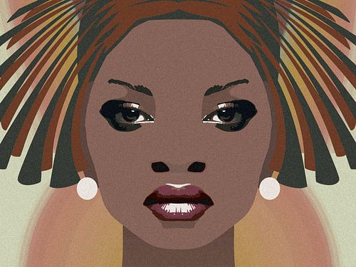 black woman with earrings