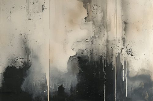 Moderne et abstrait, style wabi-sabi