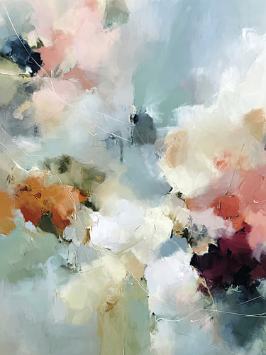Abstract Composition in Soft Tones