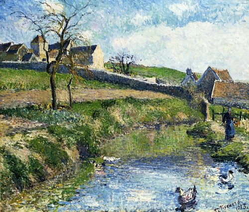 Camille Pissarro,De boerderij in Osny
