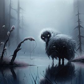 Winged Whimsy: Surrealistische Vreemde Vogels van Karina Brouwer