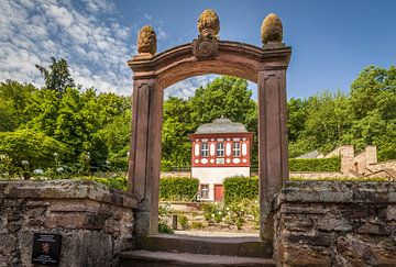 Rosengarten im Zisterzienserkloster Eberach bei Kiedrich van Christian Müringer