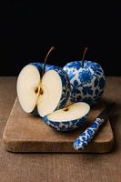 Delfter Blau Apfel Stillleben - Einzigartige Küchenkunst