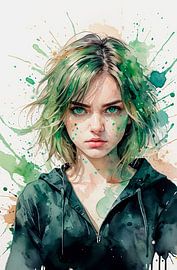 Green eyes... by Ans Bastiaanssen