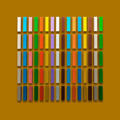 Minimalistische und farbenfrohe Collagekunst -2