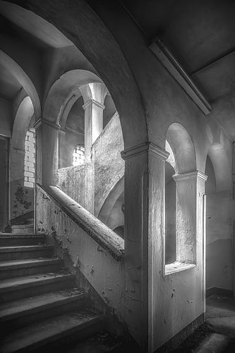 Verlaten Escher in zwart-wit