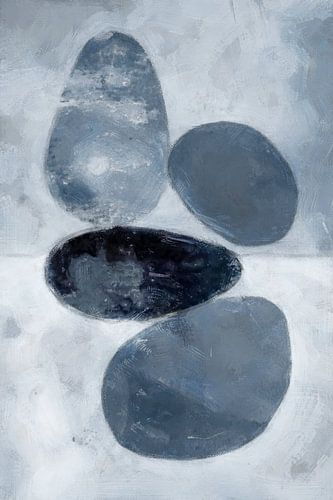 Stille der Steine | Blau von Kanzo