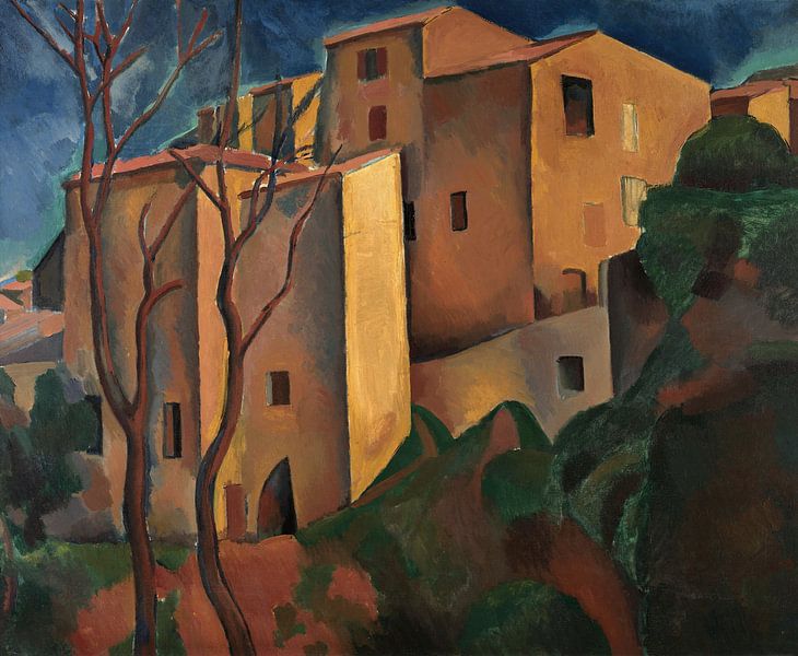 Andre Derain,The old quer in Cagnes, the castle by finemasterpiece