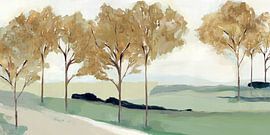 Pathway to the Sea Yellow Version, Isabelle Z  by PI Creative Art