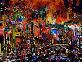 The bridge and the city by Andreas Wemmje