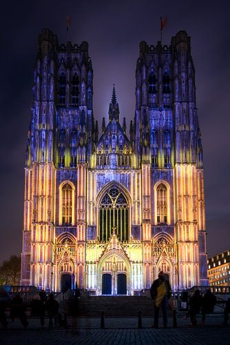 Bright Festival Bruxelles 2025 - La cathédrale en mapping vidéo II