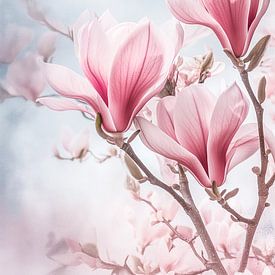 Magnolia des fleurs de rêve sur Steffen Gierok