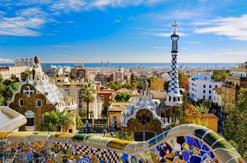 Park Guell in Barcelona, Spanien von Michael Abid
